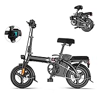 Oraimo Folding Electric Bike for Adults, 750W Brushless Motor(Peak 1000W),  48V 12Ah Hidden Battery Up to 50 Miles, 3.5H Fast Charge, 20 Fat Tire