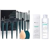 DUcare Makeup Brushes Set 17 Pcs with Brush Cleaning Mat and Makeup Sponge &Makeup Brush Cleaner