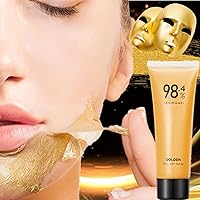 Gold Peel Off Mask, 2024 New Upgraded Gold Foil Peel-Off Mask, Remove Blackhead Mask, Gold Exfoliating Mask, Anti-Aging & Reduces Fine Lines And Cleans Pores (1PC)