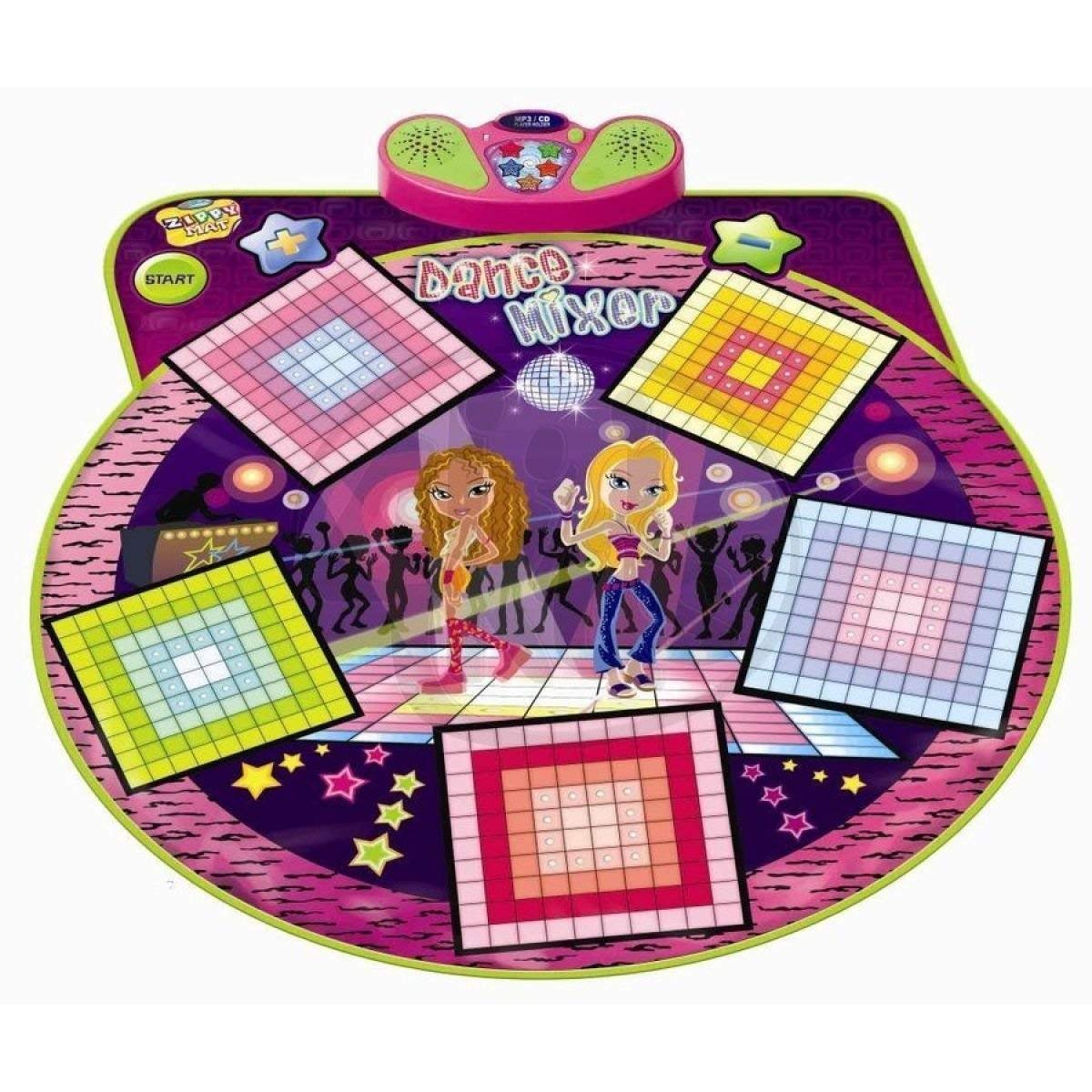 Dance Mixer Electronic Playmat - Touch-Sensitive Design with Background Music- Adjustable Music Tempo Setting ,Plug in Music