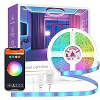 GHome Smart SL2 Upgrade Smart LED Strip Lights, 16.4ft RGB Light Compatible with Alexa, Go_sund App Control, Music Sync Color Changing Dimmable Lights, TV Light Decor, WiFi 2.4Ghz (SL2-B-Upgrade)