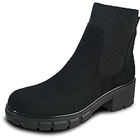 Canada Women Ankle Dressy Casual Riding Chelsea Boot LEILA Fall Boot Side Zipper Black