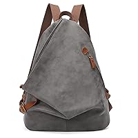 KL928 PU Leather Vintage Backpack – Large Casual Daypack Outdoor Travel Rucksack Hiking Backpacks for Men Women