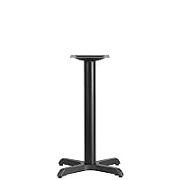 Flash Furniture Beverly 22'' x 22'' Restaurant Table X-Base with 3'' Dia. Table Height Column