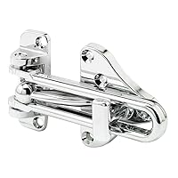 Prime-Line U 11318 Swing Bar Door Guard With High Security Auxiliary Lock, Chrome Finish (Single Pack)