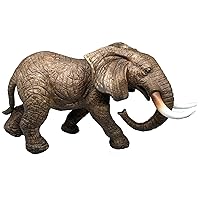 Gemini&Genius Elephant Toy for Kid, Safari Animal Toy, Realistic and Large Elephant Action Figure Toy, Wild Life Toys, Great Gift, Collection, Cake Topper, Storytelling Prop and Decor for Kids