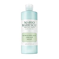 Mario Badescu Keratoplast Cream Soap with Glycerin - Gentle, Oil-Free and Non-Drying Exfoliating Face Wash for Women and Men - Creamy BHA Exfoliant Facial Cleanser and Makeup Remover