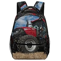 Tillage Tractor Travel Laptop Backpack Casual Hiking Backpack with Mesh Side Pockets for Business Work