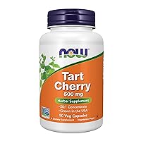 Supplements, Tart Cherry (Prunus cerasus) 500 mg, 50:1 Concentrate, Herbal Supplement, 90 Veg Capsules