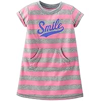 Carter's Little Girls' Striped Nightgown (Toddler/Kid) - Pink Stripe