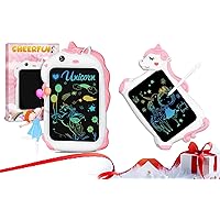Unicorn Toys Gifts for Girls Toys - LCD Writing Tablet for Kids + Unicorn Toy Gifts for Girls Boys LCD Writing Tablet for Kids