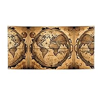 Ancient Map World Globe The Halloween Decorated Happy Halloween Banner Comes In Two Sizes For You To Choose From