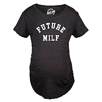 Future Milf Maternity T Shirt Funny Hot Sexy Mom Joke Pregnancy Tee for Ladies