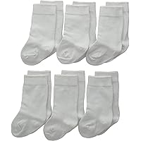 Jefferies Socks Baby-Girls Infant Seamless Cotton Knee High 6 Pair Pack