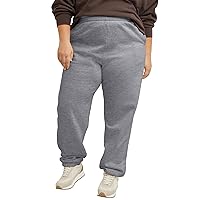 Hanes Womens Originals Midweight Fleece Joggers, Sweatpants With Pockets, Place Flowers, 30, Plus Size Available