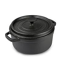 Non-Stick Pot Soup Pot Cast Iron Stew Pot Non-Stick Cooking Pot Soup Pot (Size: 24cm; Color: Black)