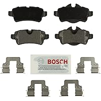 BOSCH BE1309H Blue Semi-Metallic Disc Brake Pad Set With Hardware - Compatible With Select Mini Cooper; REAR