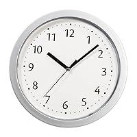 Kiera Grace Wall Clock, 12 Inch, White Modern Wall Clocks Battery Operated, Home Decor for Living Room, Kitchen, Bathroom