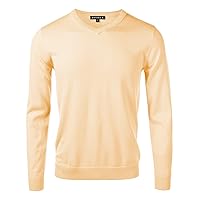 Men's Long-Sleeve Basic V-Neck Sweater