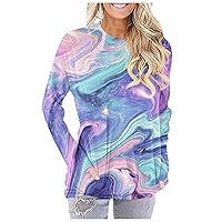 Plus Size Tops,Sweatshirt For Women Long Sleeve Baggy Pullover Shirt Outdoor Gradiant Blouse 2023 Fall Soft Tees