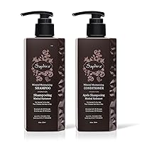 SAPHIRA Mineral Moisturizing Shampoo & Conditioner Sulfate-Free Duo Set | Deep Hydration for Normal to Dry Hair | Cleanses, Nourishes & Conditions Hair | 8.5 oz