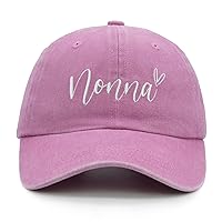 Nonna Hat for Women, Adjustable Embroidered Baseball Cap for Italian Grandma