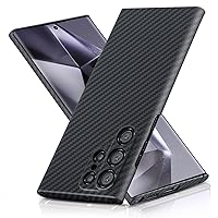 Case for Samsung Galaxy S24 Ultra, 6.8 Inch, Slim & Lightweight S24 Ultra Carbon Fiber Case, Anti-Scratch Drop Protection Fit S24 Ultra Case, Support Wireless Charging, 1500D Phone Cover