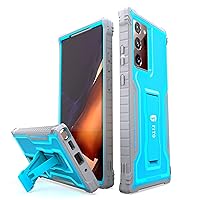 Samsung Galaxy Note 20 Ultra Case, Dual Layer Shockproof Heavy Duty Case for Samsung Note 20 Ultra 5G Phone Without Screen Protector, Built-in Kickstand (Blue, 6.9 inch)