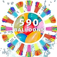 Summer Quick Fill Water Balloons Suitable for Adults and Children's Summer Cooling Total of 592 Balloons (ng)