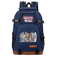 Novelty Monster High Knapsack Cute Cartoon Bookbag for Students-Lightweight Daily Bag for Travel,Outdoor