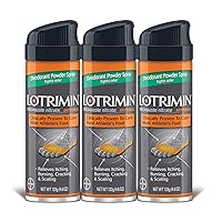 Lotrimin Athlete's Foot Deodorant Antifungal Powder Spray, Miconazole Nitrate 2%, Clinically Proven Effective Antifungal Treatment of Most AF, Jock Itch & Ringworm, 4.6 Ounce (Pack of 3)
