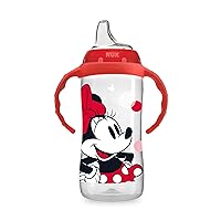 Disney Large Learner Spill Proof Sippy Cup, Minnie Mouse, 10 Oz 1Pack – BPA Free, Spill Proof Sippy Cup