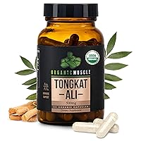 Tongkat Ali for Men, 500mg - Pure & Potent USDA Eurycoma Longifolia Root Supplement 60 Count – Wild Grown Men's Health Hormone Support for Male Performance, Drive & Energizer