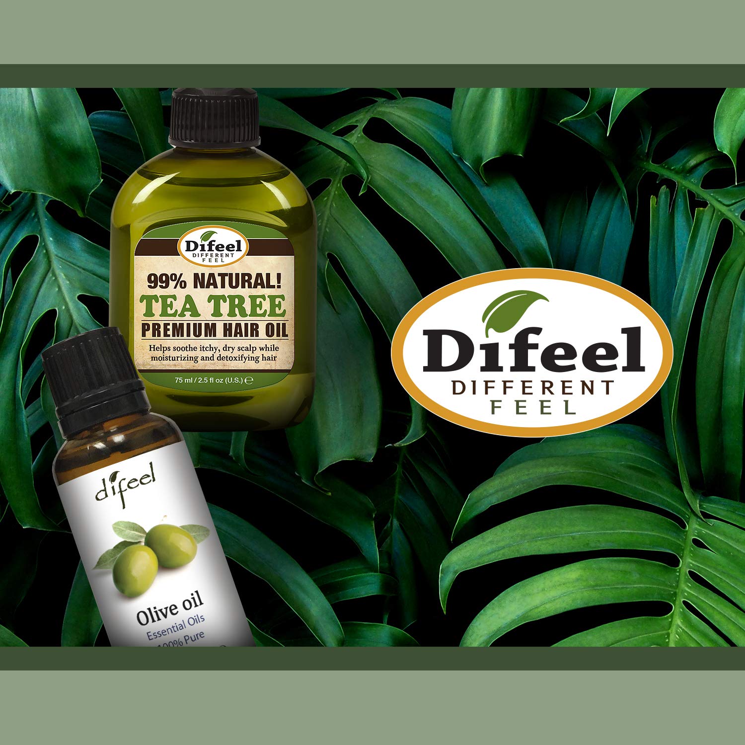 Difeel Premium 99% Natural Deep Conditioning Coconut Hair Oil 2.5 ounce