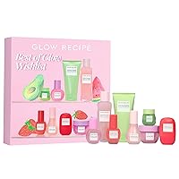 Glow Recipe Best of Glow Wishlist Holiday Kit - Avocado Cleanser & Eye Cream + Watermelon Dew Drops & Pore-Tight Toner + Plum Plump Hyaluronic Cream & Collagen Serum + BHA Serum & Blur Drops (8-Pc)