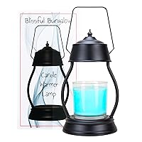 Candle Warmer Lamp Enhances Home Ambiance - Includes 2H/4H/8H Timer And 2 Bulbs - Perfect Lantern for Scented Candles, Wax Melts, Essential Oils - Dimmable Top Down Melter With No Flame, Soot Or Smoke