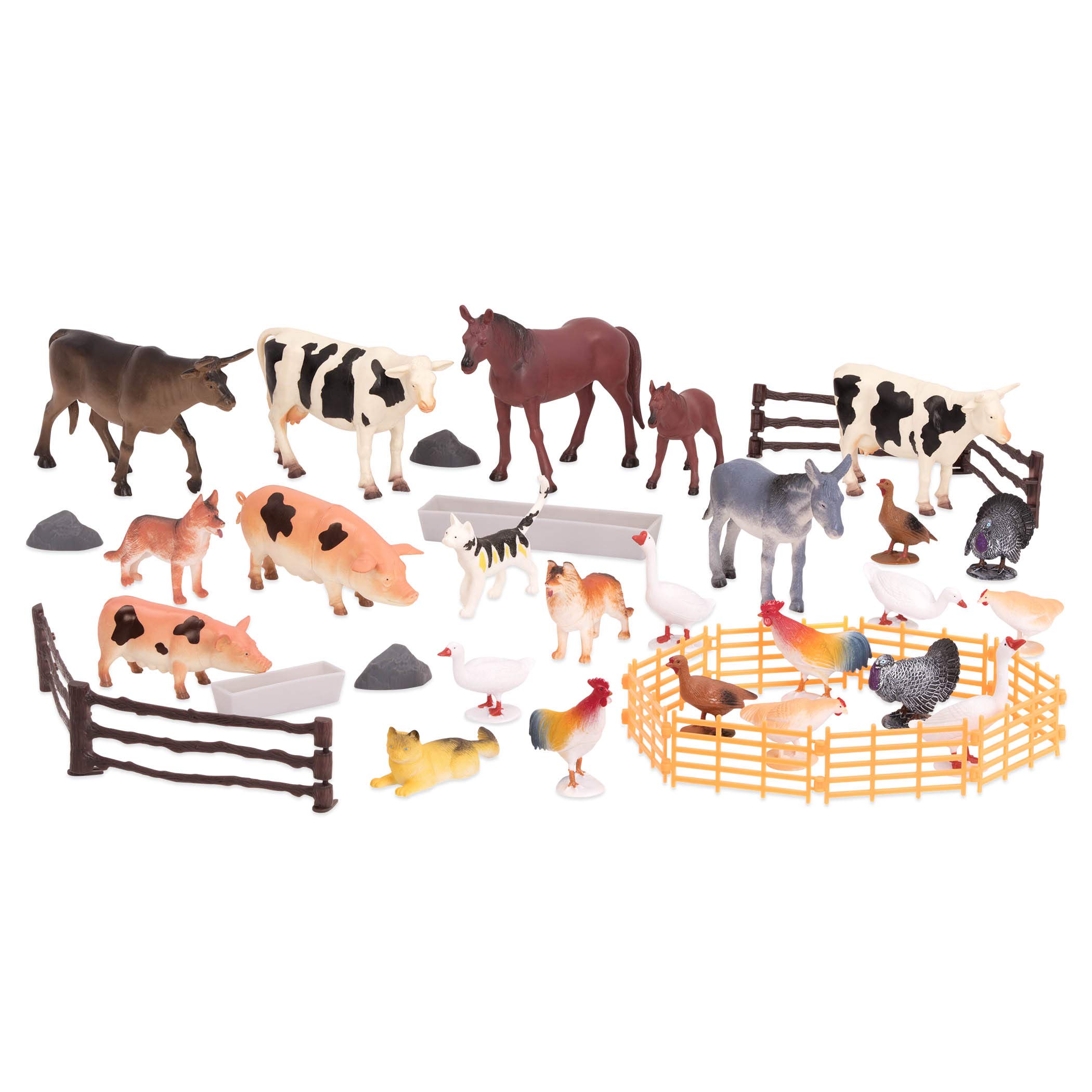 Mua Terra by Battat AN2802Z 60-Piece Animal Figures Collection Farm Animals  Set - Cows, Pigs, Chickens, Horses, Dogs, Cats and More - Toy from 3 Years  trên Amazon Đức chính hãng 2023 | Giaonhan247