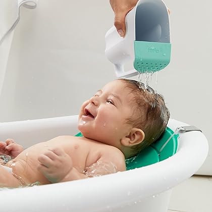 Frida Baby Control The Flow Polypropylene ABS Rinser|Bath Time Rinse Cup with Easy Grip Handle and Removable Rain Shower