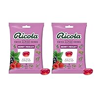 Ricola Berry Medley Box | Cough Suppressant Throat Drops | Naturally Soothing Long-Lasting Relief - 19 Count (Pack of 2)