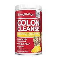 Health Plus Colon Cleanse Digestive Support | Natural Sweetener without Artificial Flavors | Daily Fiber for Toxin Elimination To Reduce Bloating | Pineapple Flavor | 9 Ounces, 36 Servings