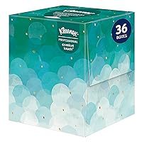 Kleenex® Professional Facial Tissue Cube for Business (21270), Upright Face Tissue Box, 90 Tissues/Box, 36 Boxes/Case, 3,240 Tissues/Case