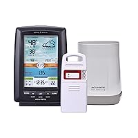 AcuRite Weather Station Rain Gauge, Lightning Detector, Color Display