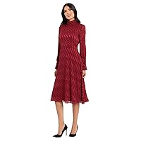 Maggy London Women's Stock Tie Lean Dress with Cuff Detail
