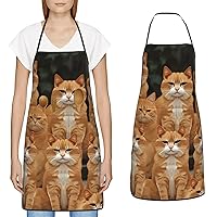 Waterproof Apron Adjustable Bib with 2 Pocket Petoskey Stone1 Cooking Aprons for Women Men Chef Bibs for Baking