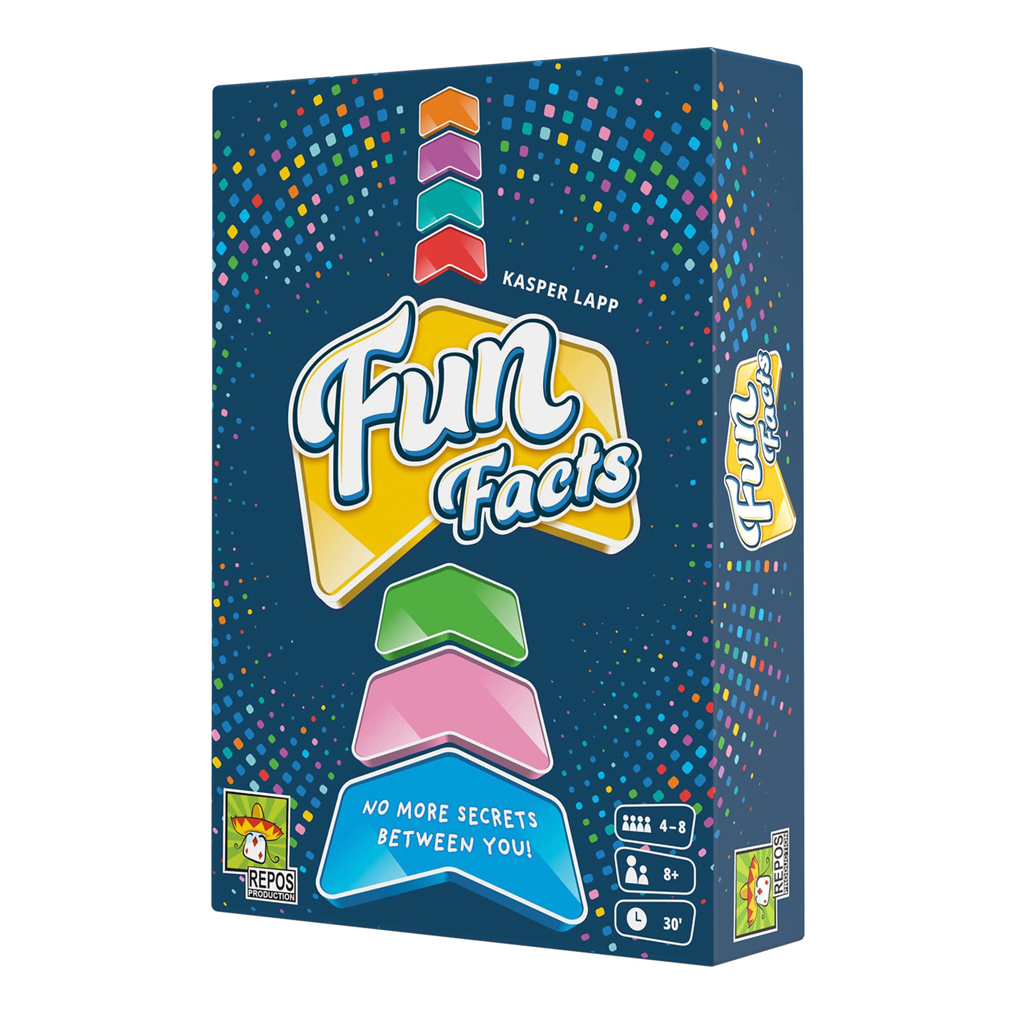 Fun Facts Party Game | Cooperative Trivia / Strategy / Fun Family Game| Ages 8+ | 4-8 Players | Average Playtime 30 Minutes | Made by Repos Production