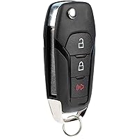 KeylessOption Keyless Entry Car Remote Uncut Ignition Flip Key Fob for Ford F150 F250 N5F-A08TAA