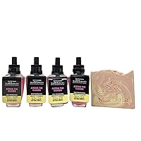 Bath & Body Works Among The Clouds 4 Pack Wallflowers Home Fragrance Refills- Marbela Sample Soap