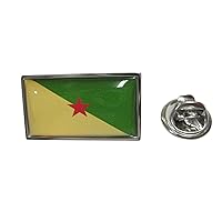 Thin Bordered French Guiana Flag Lapel Pin