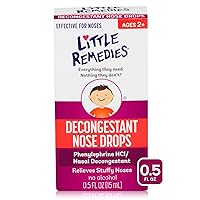 Little Remedies Decongestant Nose Drops | Phenylephrine Hydrochloride, Alcohol-Free | 0.5 Fluid Ounces | 1-Pack