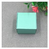 LPHZ919 30pcs/Lot 4x4x2.5cm Kraft Paper Boxes for Soap Dried Flower Petal Gifts Package Handcraft Container Storage Boxes Gifts (Color : Sky Blue)